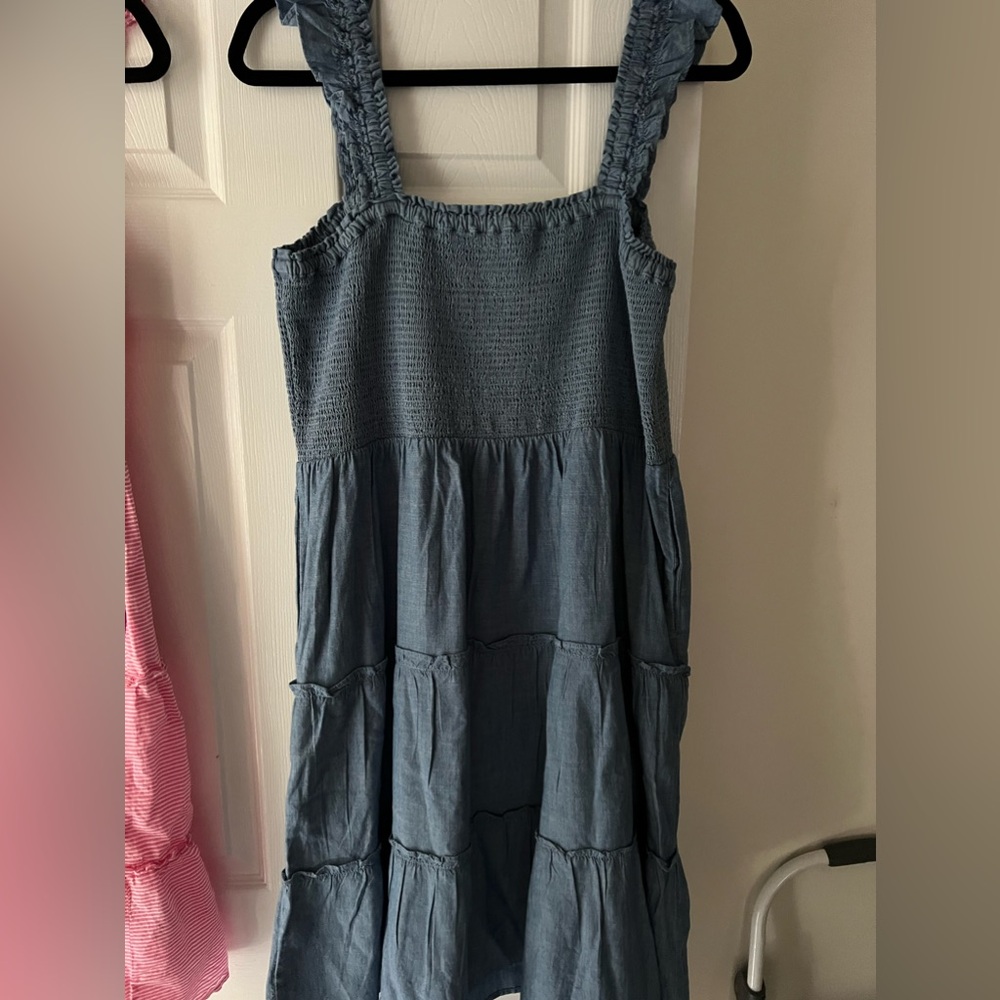 J Crew Denim Colored Dress, New With Tags, Size XL